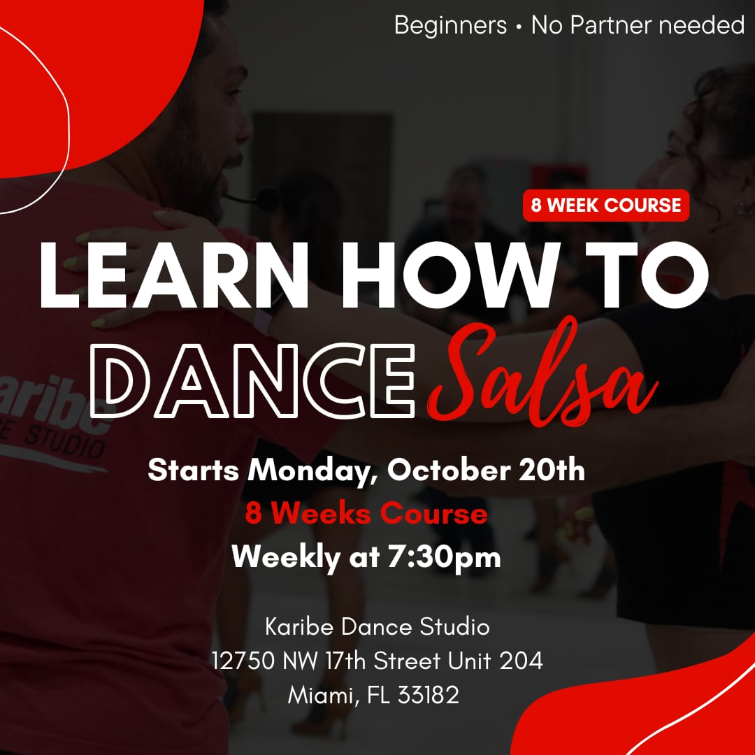 Learn how to dance Salsa in 8 Weeks - Mondays