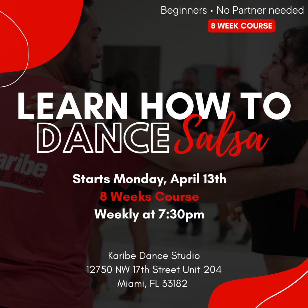 Learn how to dance Salsa in 8 Weeks - Mondays